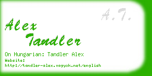 alex tandler business card